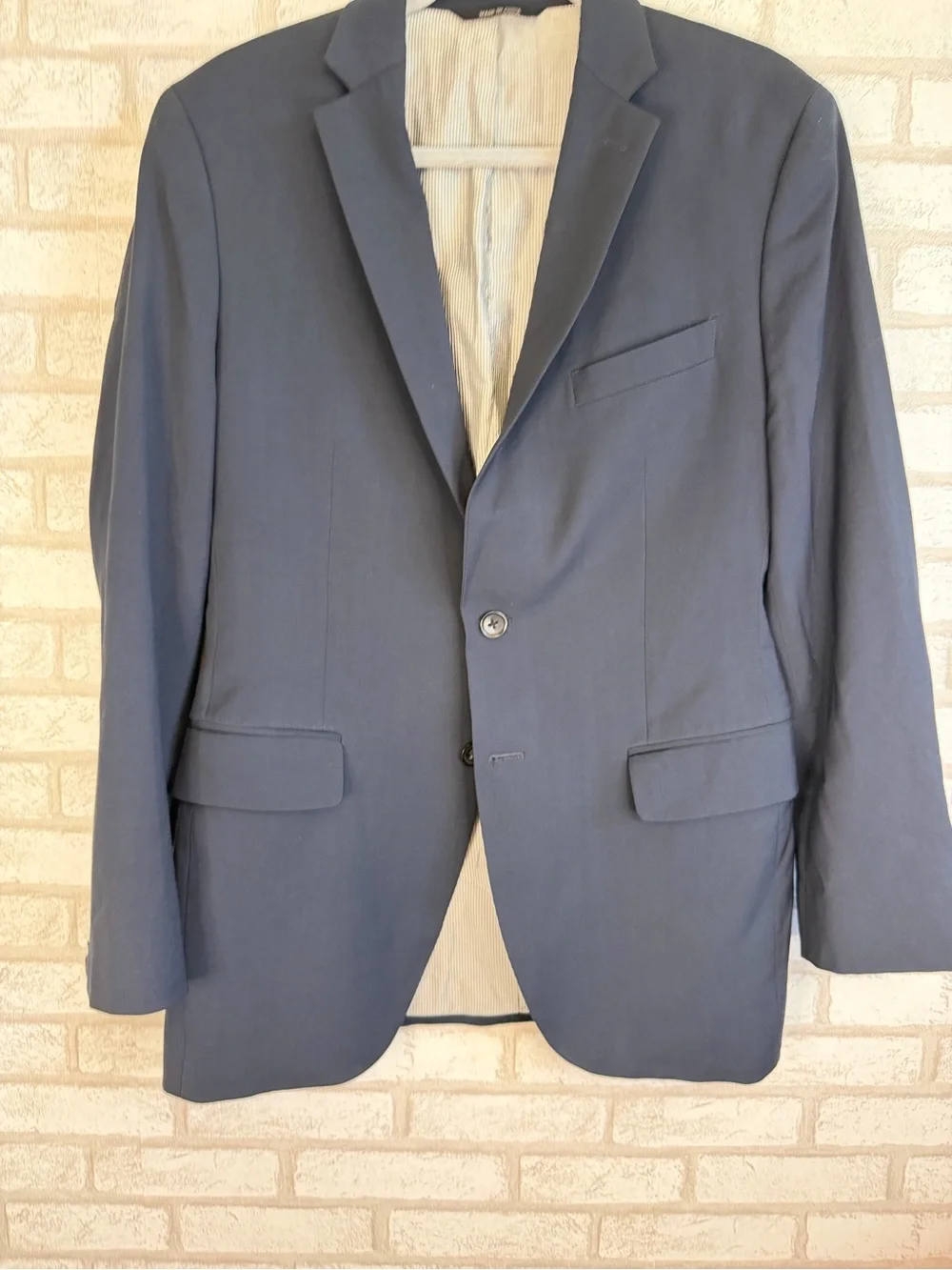 Banana Republic Navy Single-Breasted Tailored Blazer